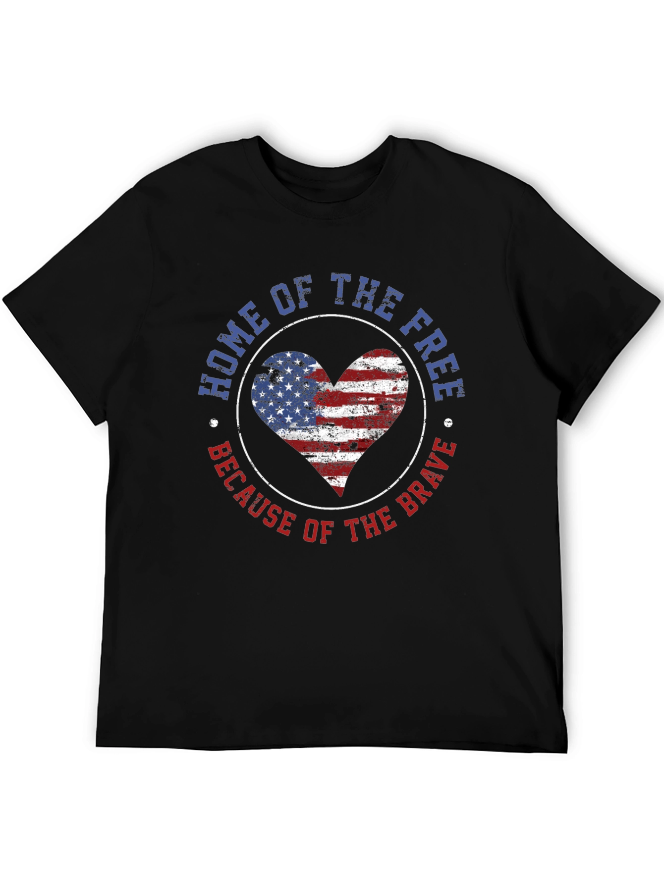 Home of the Free Patriotic Graphic T-Shirt