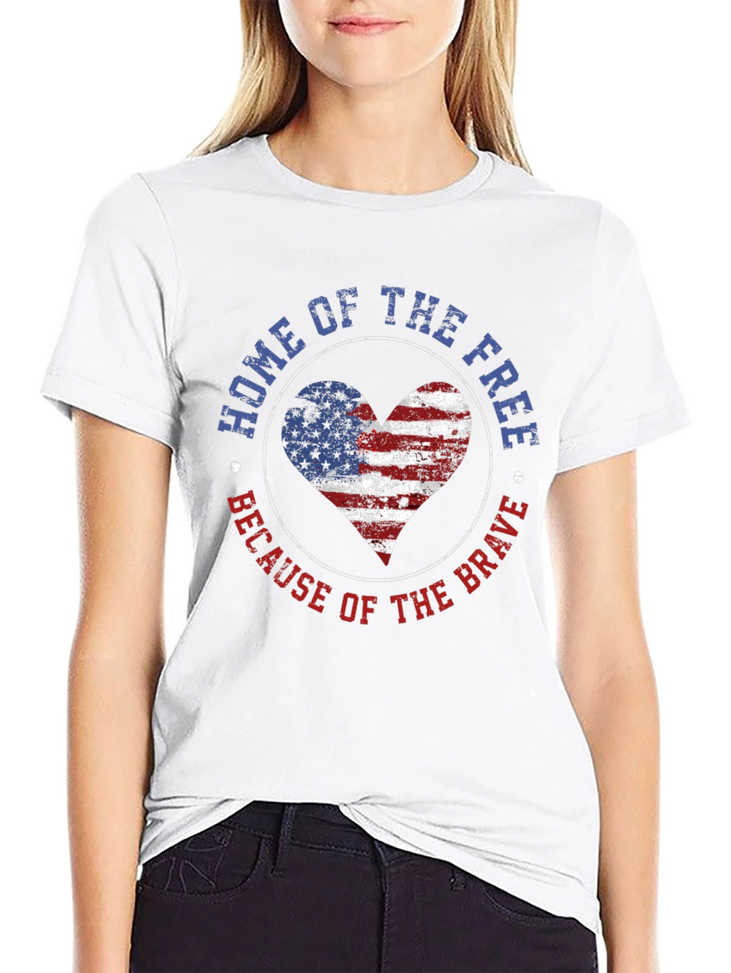 Home of the Free Patriotic Graphic T-Shirt