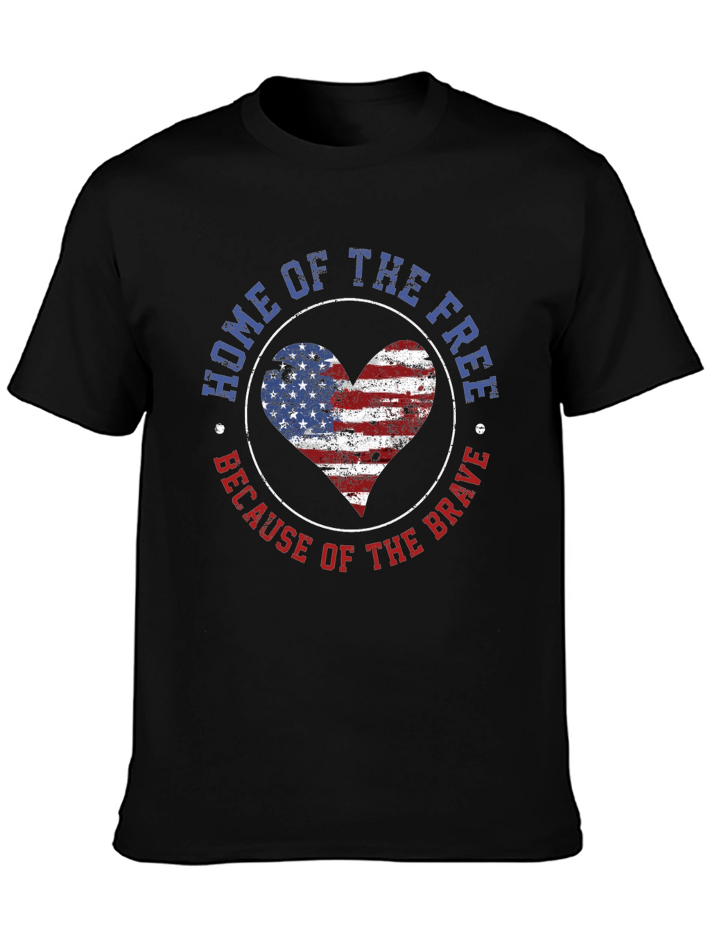 Home of the Free Patriotic Graphic T-Shirt