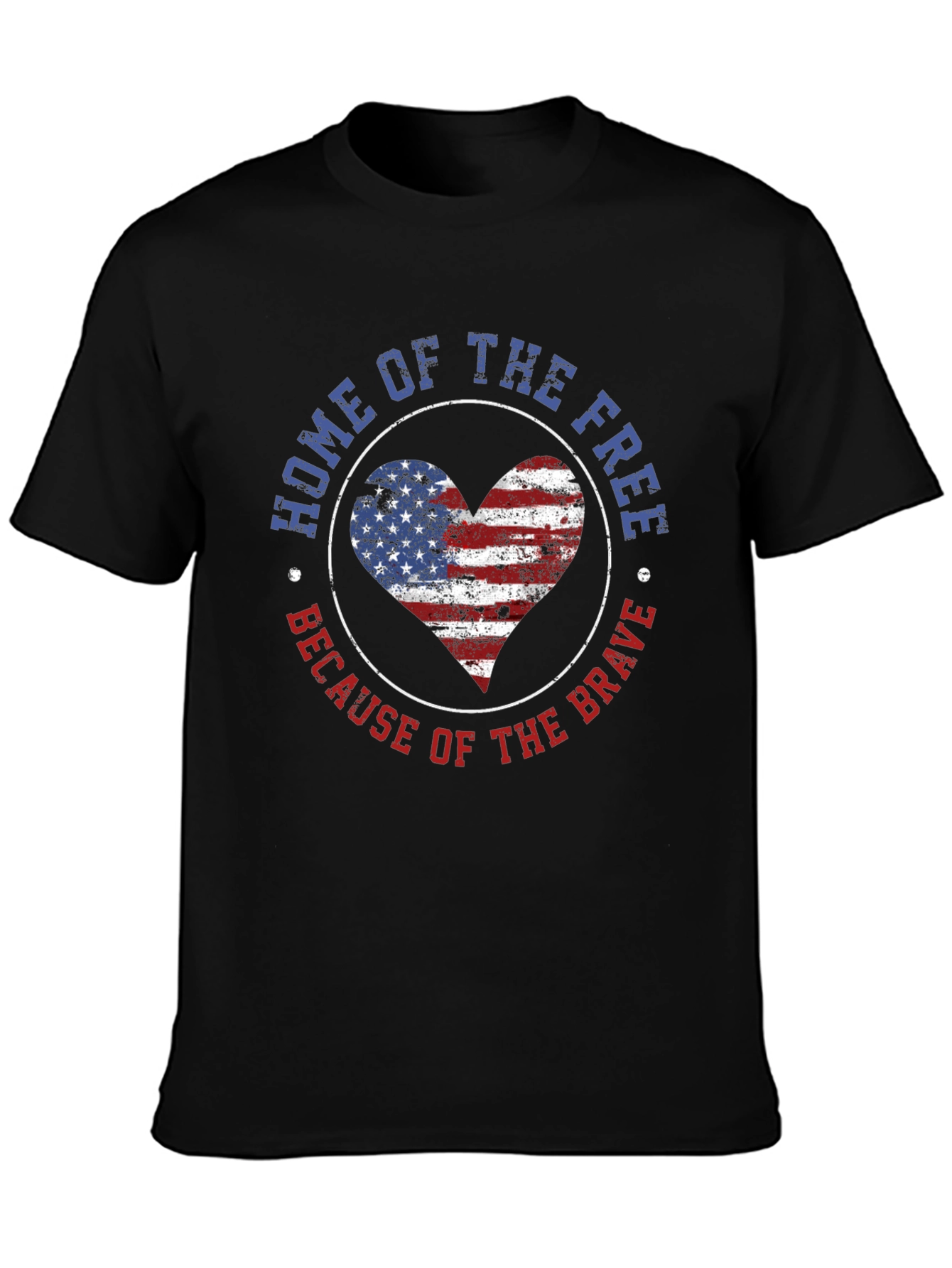 Home of the Free Patriotic Graphic T-Shirt