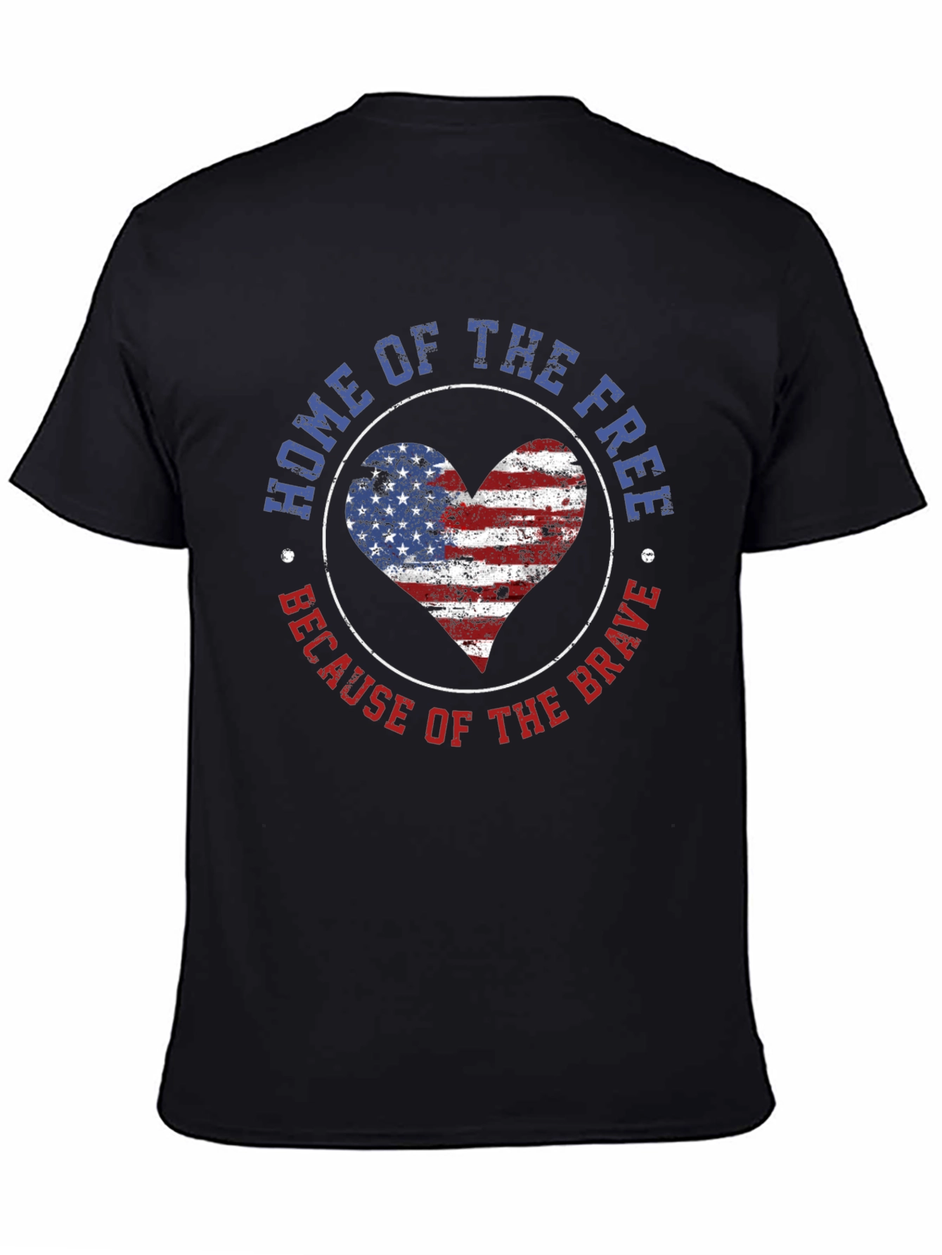 Home of the Free Patriotic Graphic T-Shirt