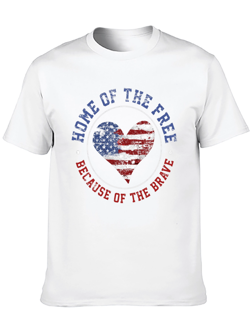 Home of the Free Patriotic Graphic T-Shirt