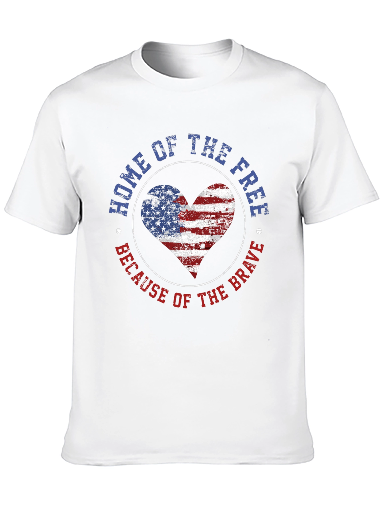 Home of the Free Patriotic Graphic T-Shirt