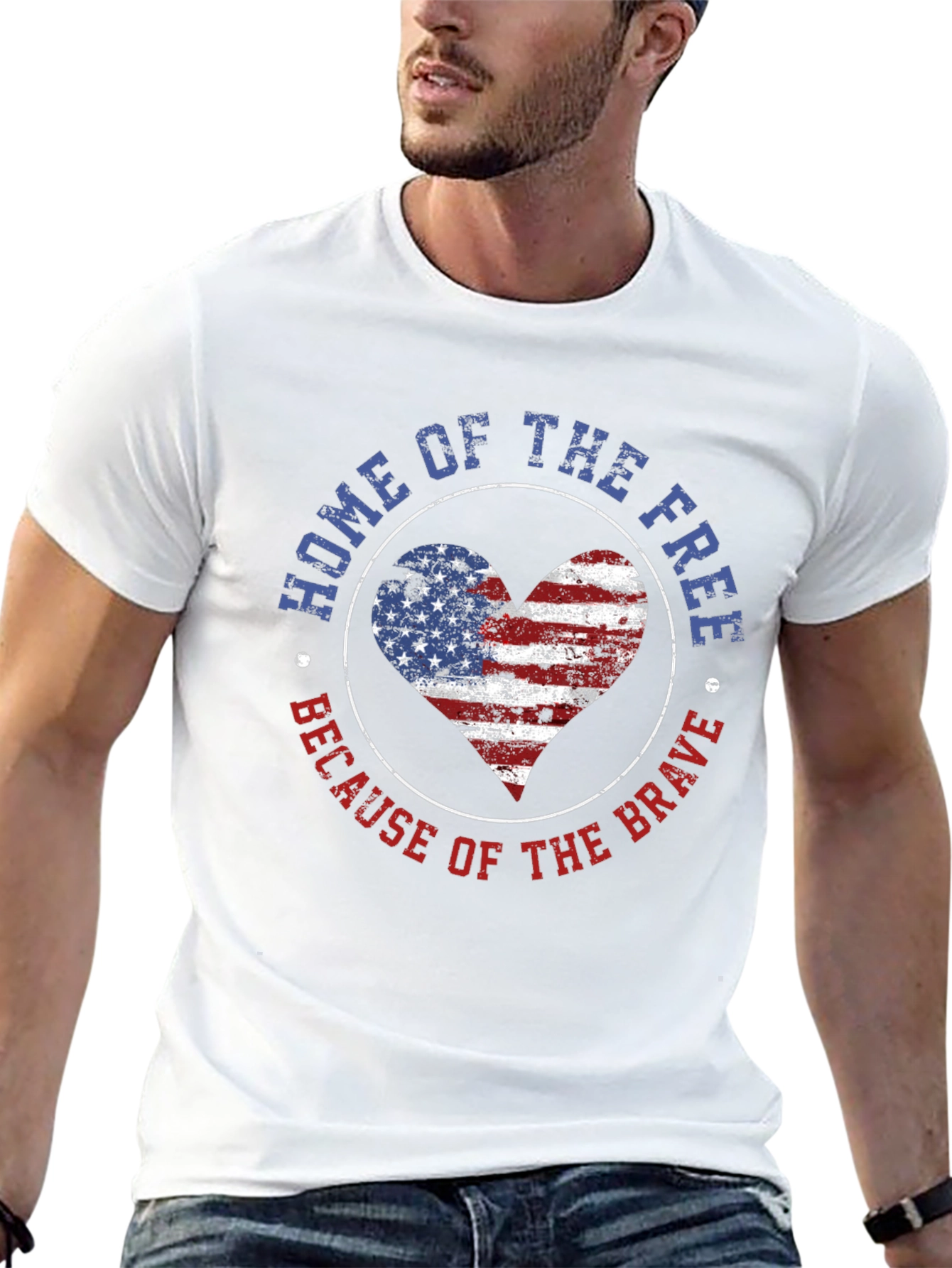 Home of the Free Patriotic Graphic T-Shirt