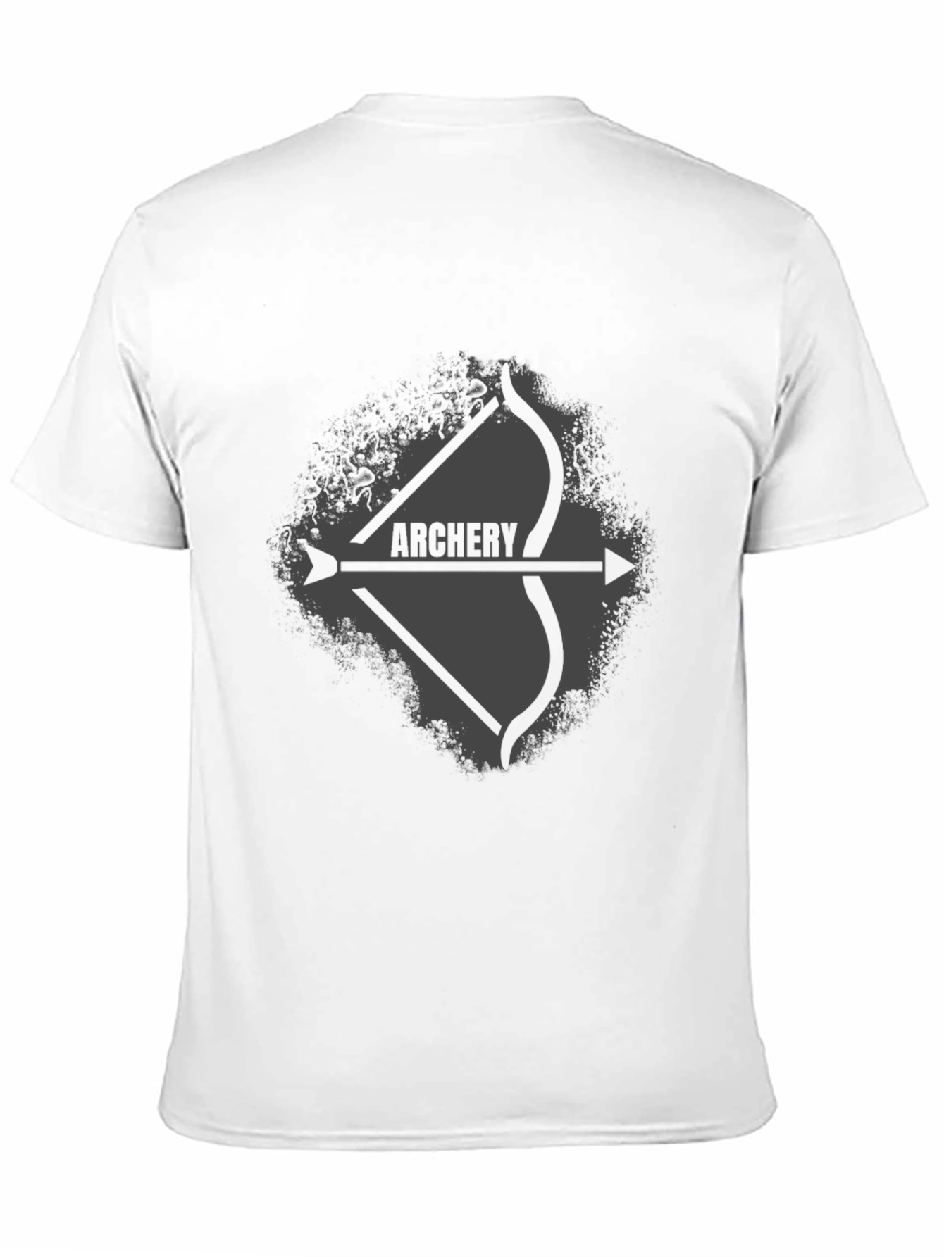 Archery Bow and Arrow Graphic Tee - Black