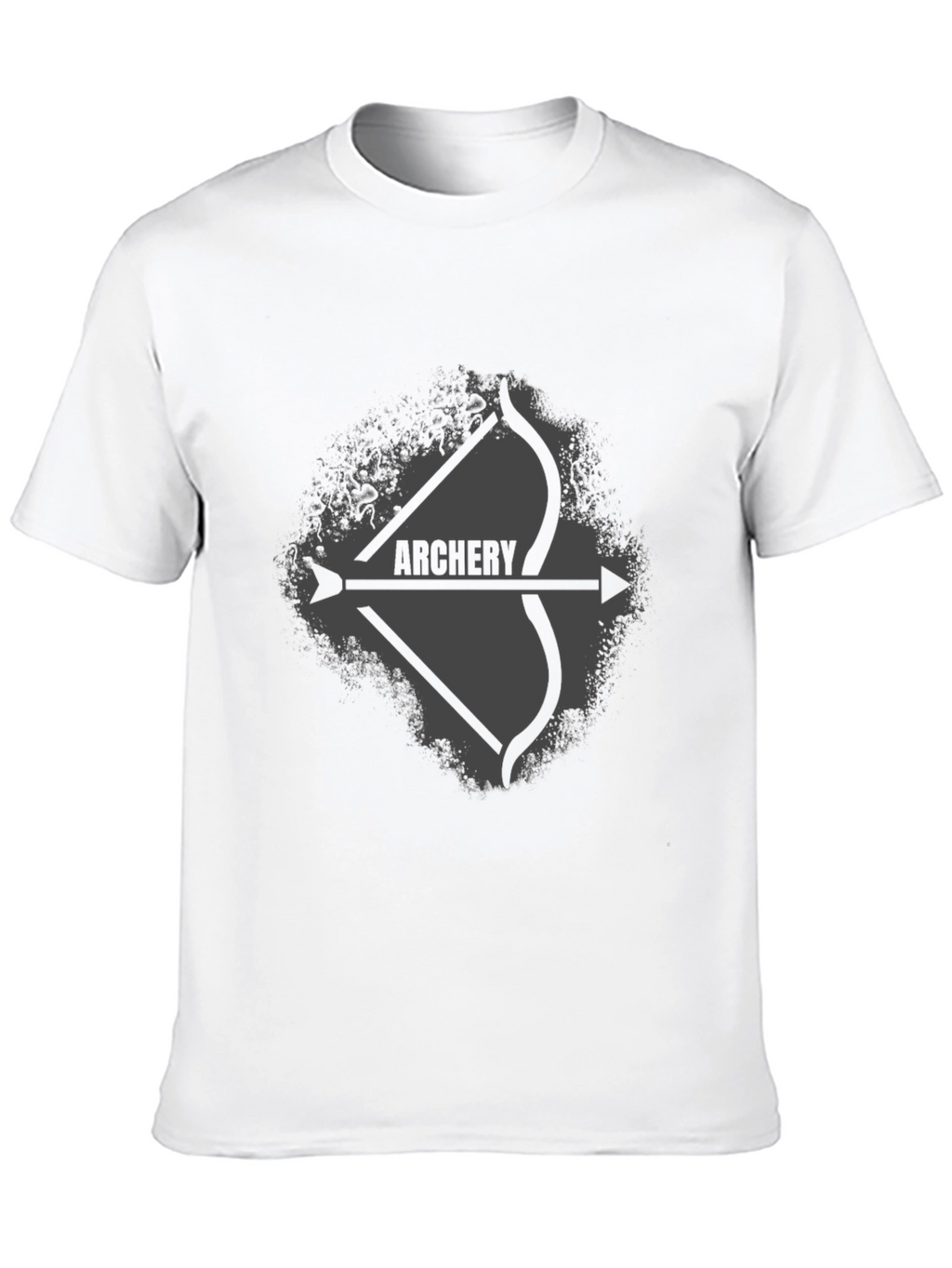 Archery Bow and Arrow Graphic Tee - Black