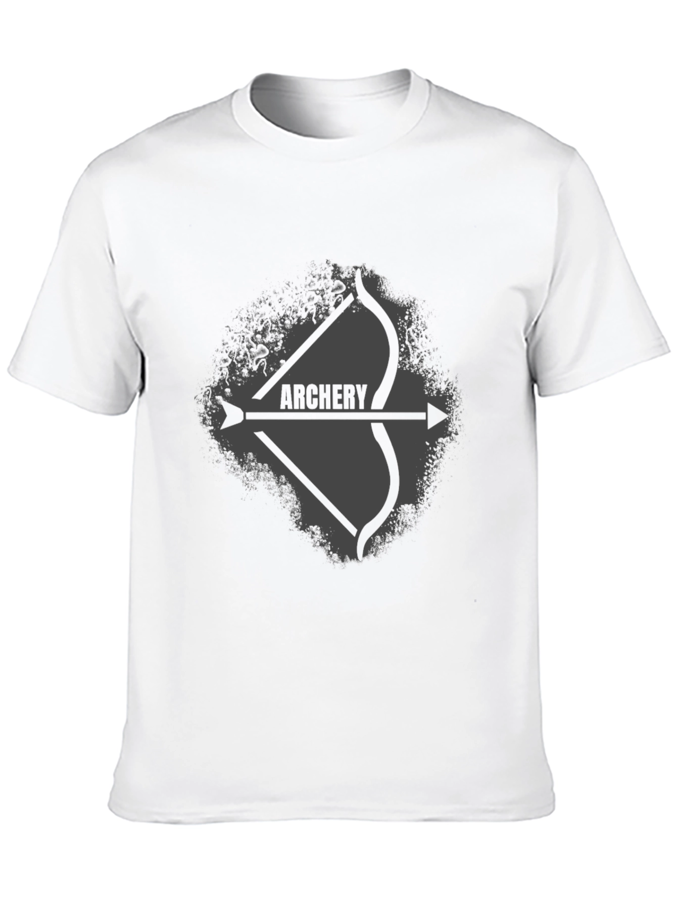 Archery Bow and Arrow Graphic Tee - Black