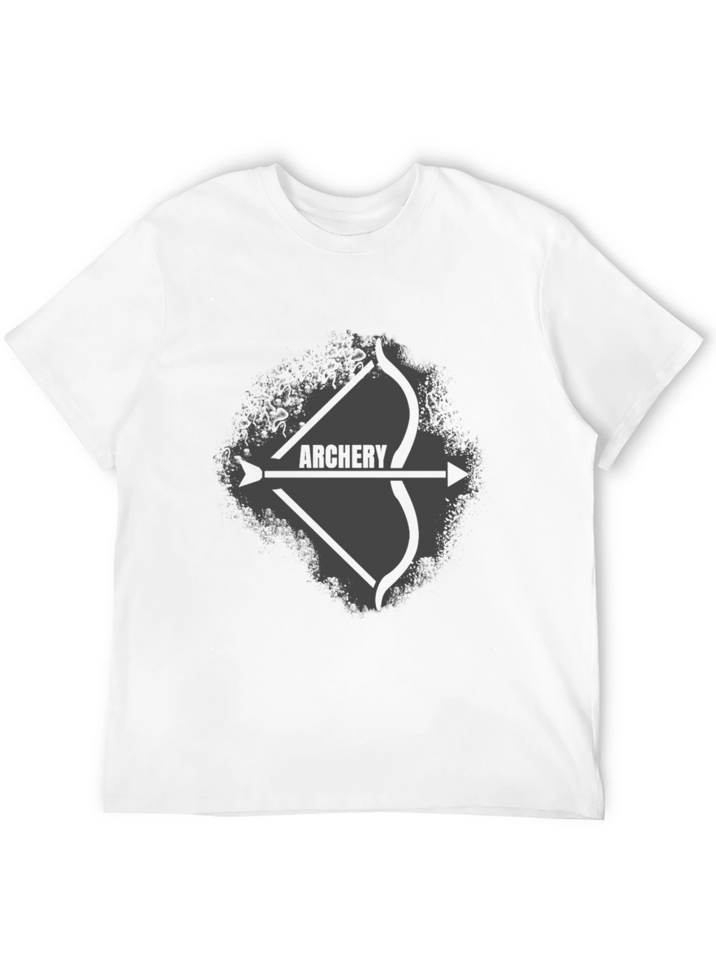 Archery Bow and Arrow Graphic Tee - Black