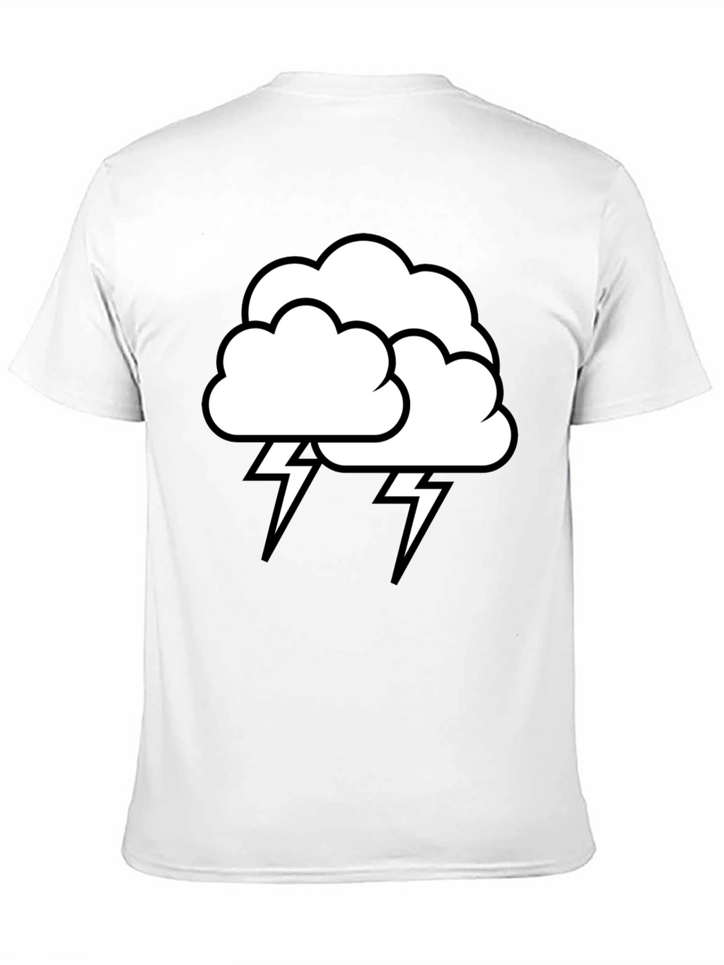 Storm Cloud Graphic T-Shirt - Black Cotton Tee