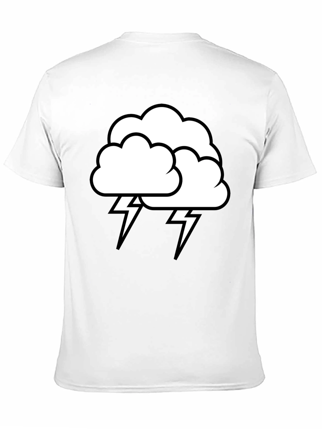 Storm Cloud Graphic T-Shirt - Black Cotton Tee