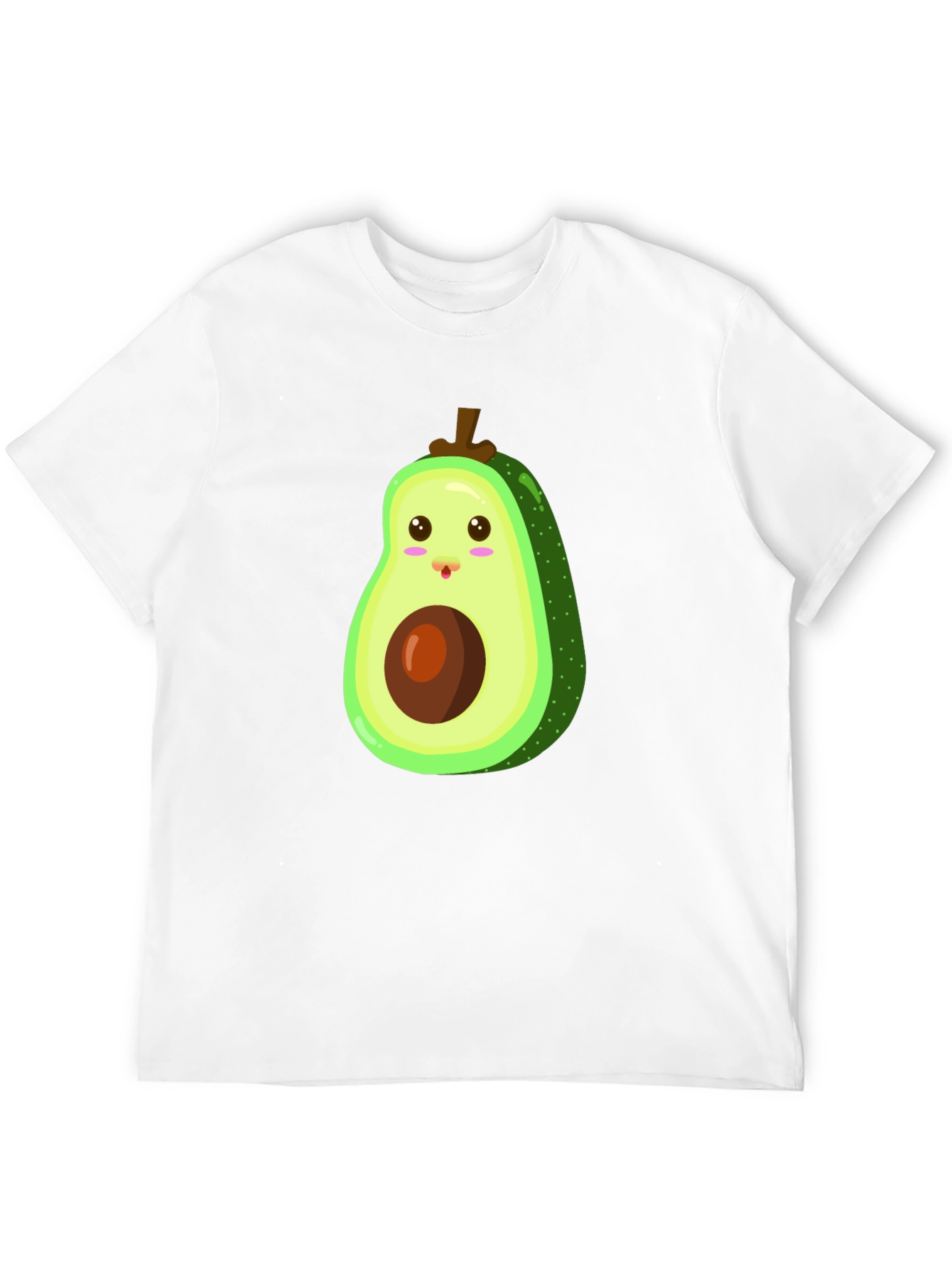 Cute Avocado Graphic Black T-Shirt