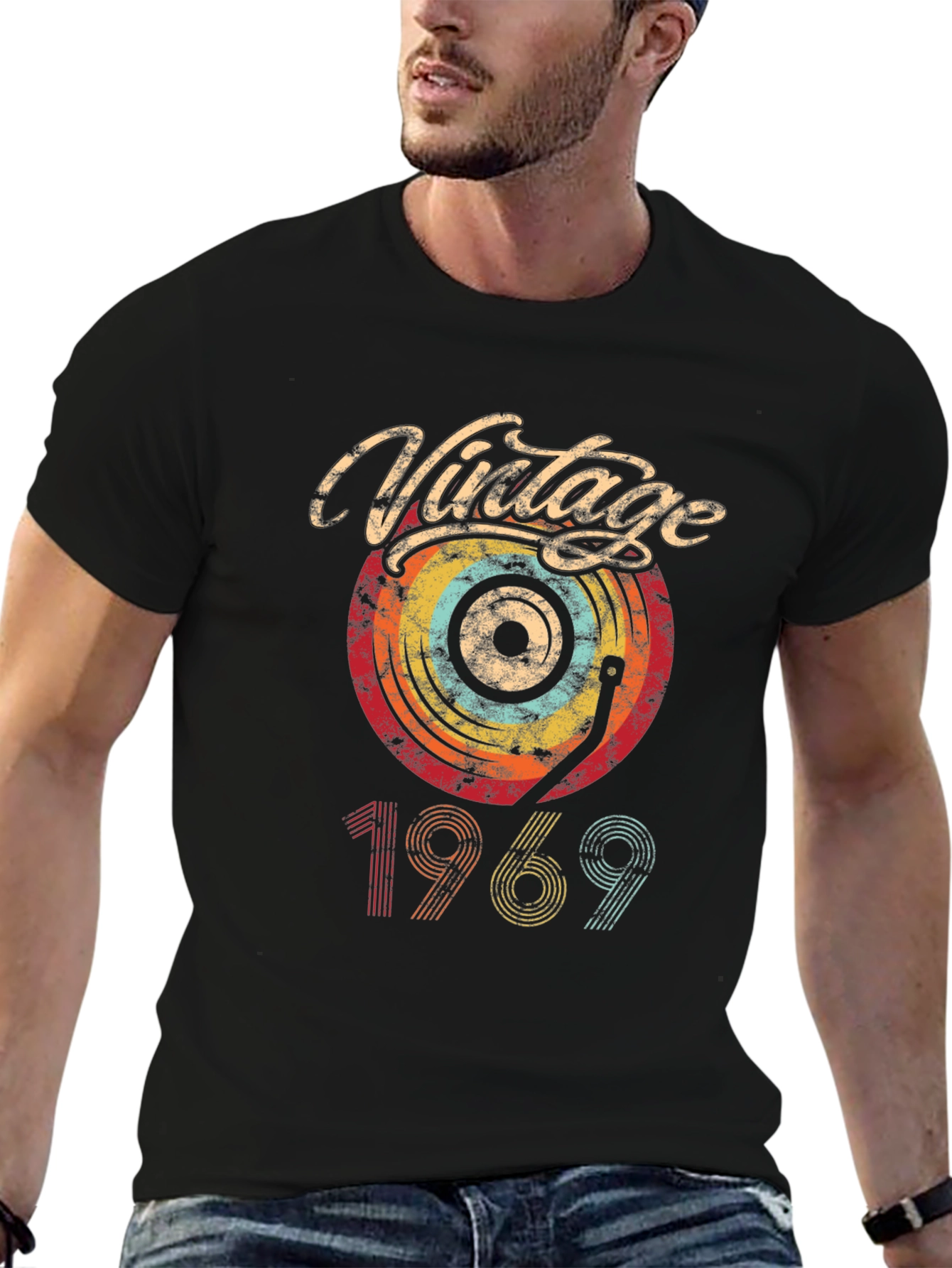Vintage 1969 Record Graphic T-Shirt