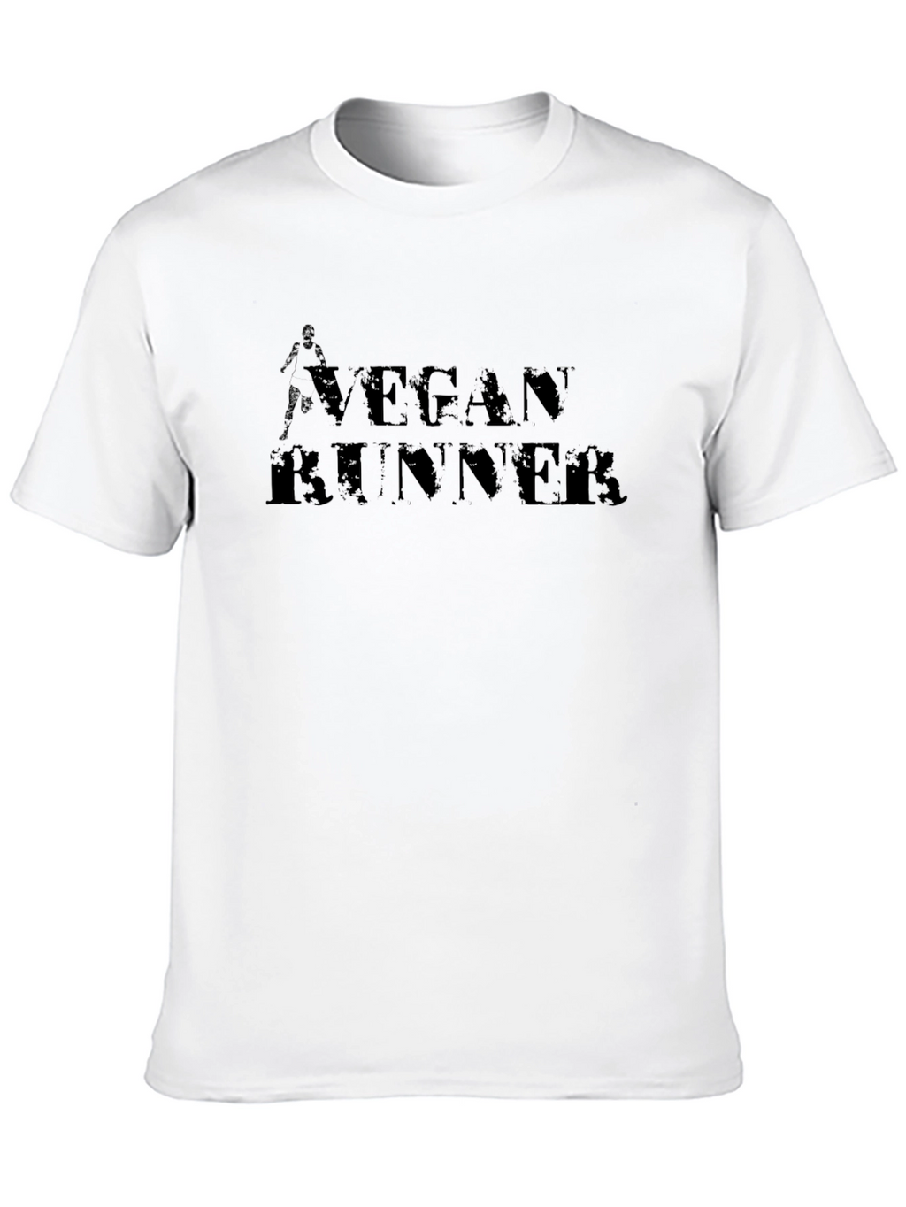 Vegan Runner Graphic Tee - Black