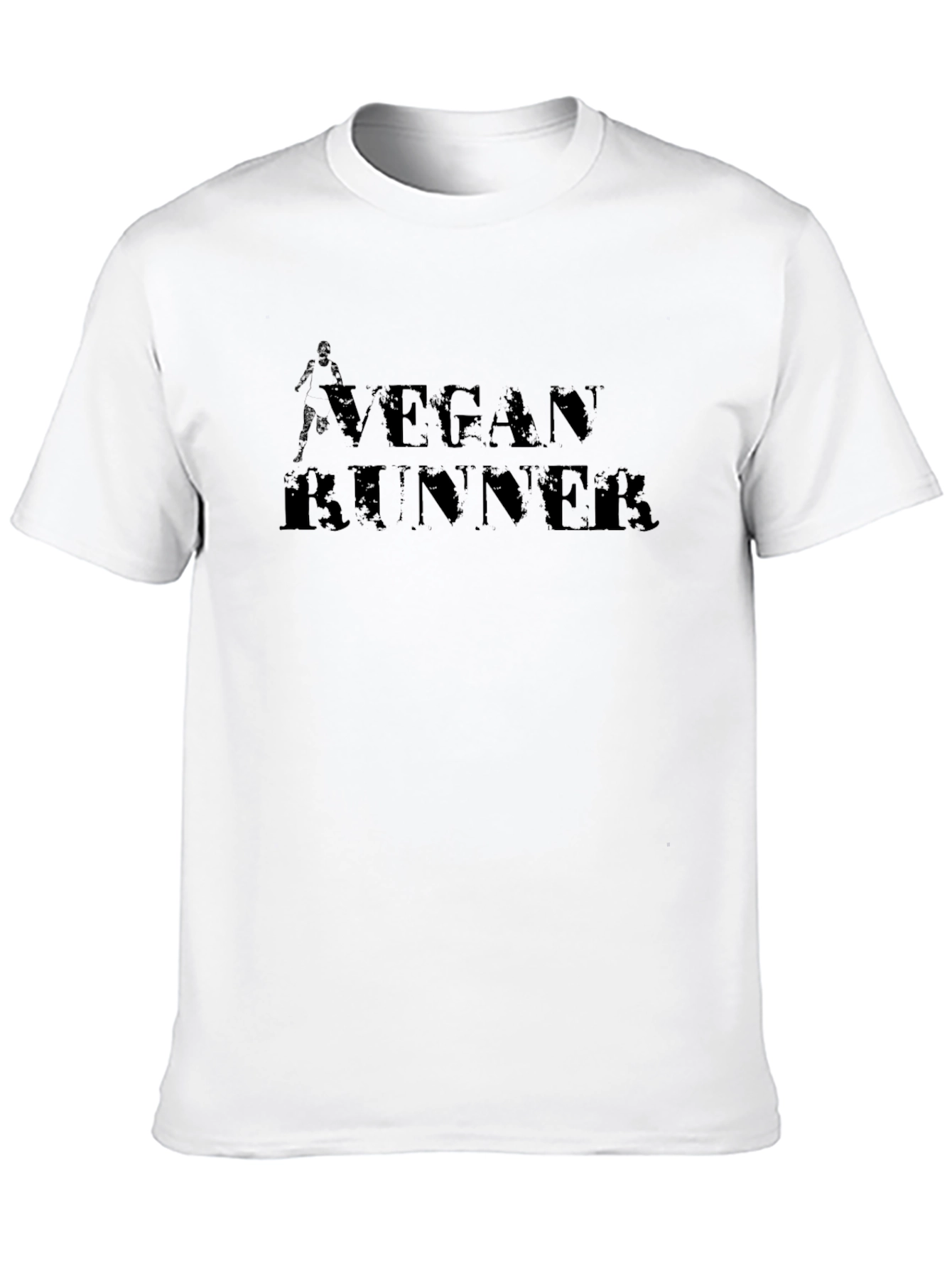 Vegan Runner Graphic Tee - Black