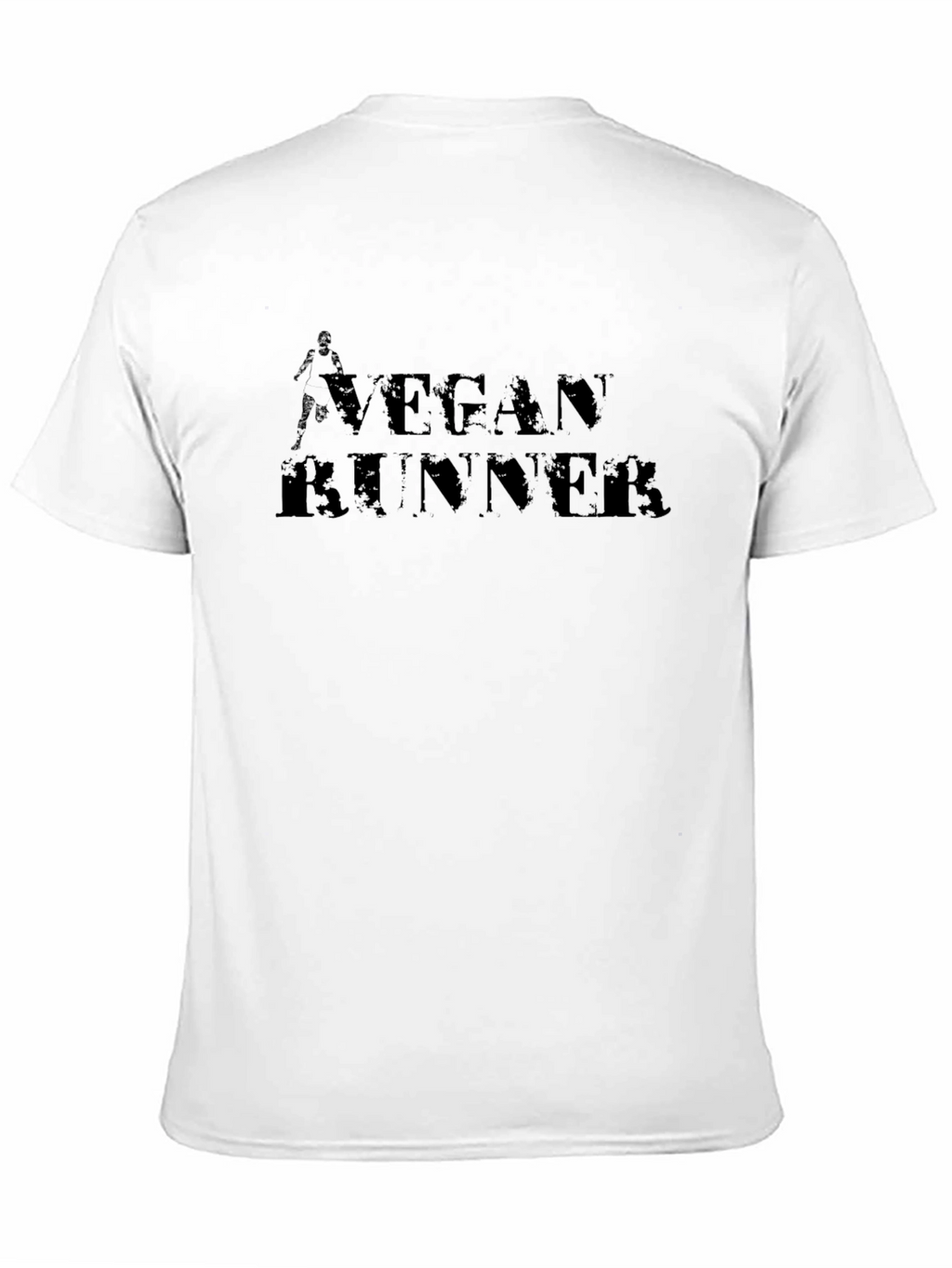 Vegan Runner Graphic Tee - Black