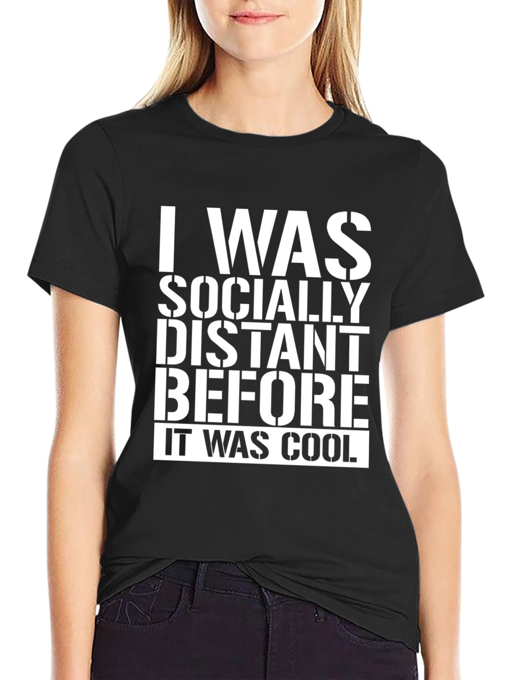 Socially Distant T-Shirt - Funny Novelty Tee