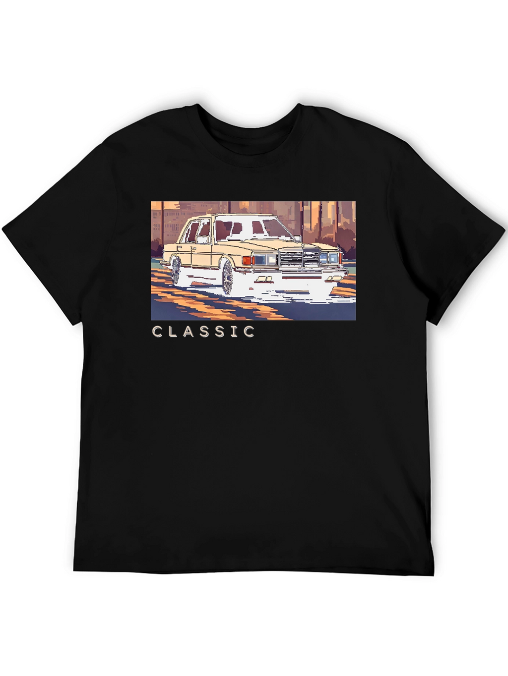 Classic Car Pixel Art T-Shirt