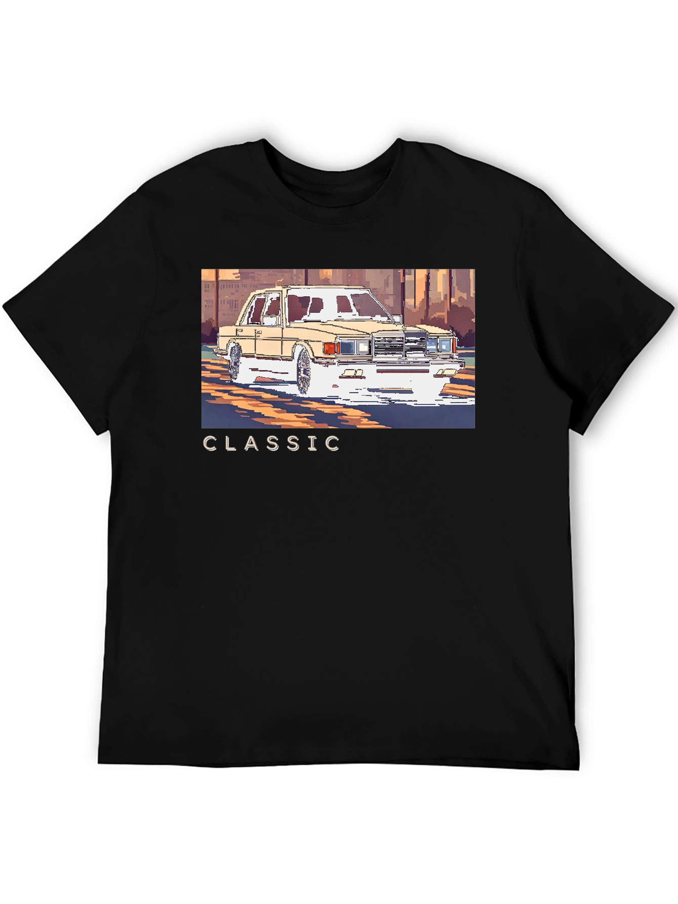 Classic Car Pixel Art T-Shirt