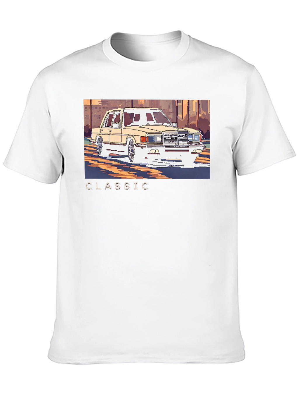 Classic Car Pixel Art T-Shirt