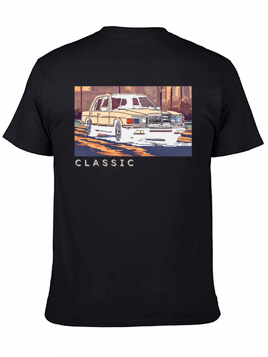 Classic Car Pixel Art T-Shirt