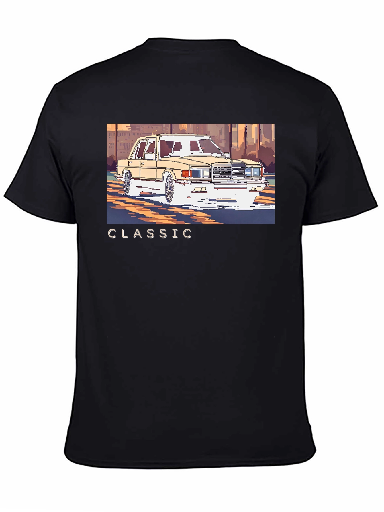 Classic Car Pixel Art T-Shirt