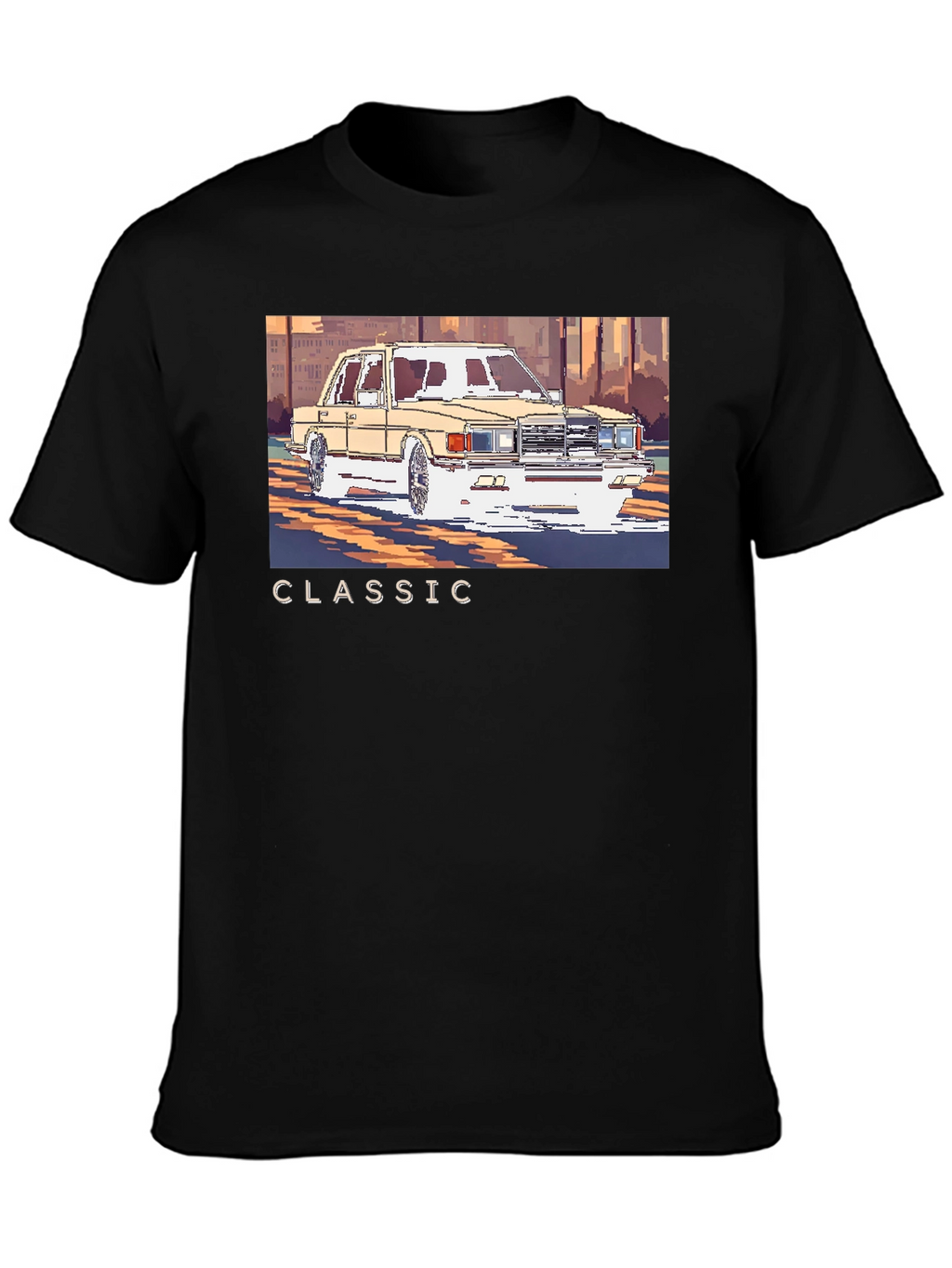 Classic Car Pixel Art T-Shirt