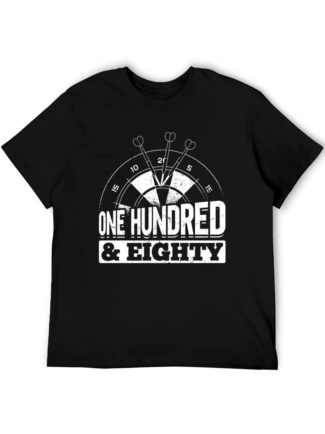 One Hundred & Eighty Darts T-Shirt - Black