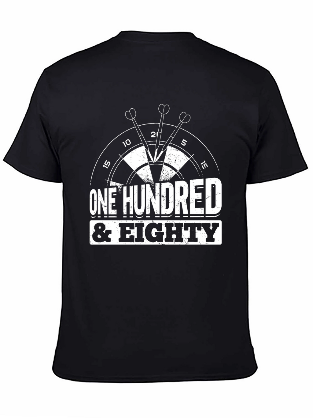 One Hundred & Eighty Darts T-Shirt - Black