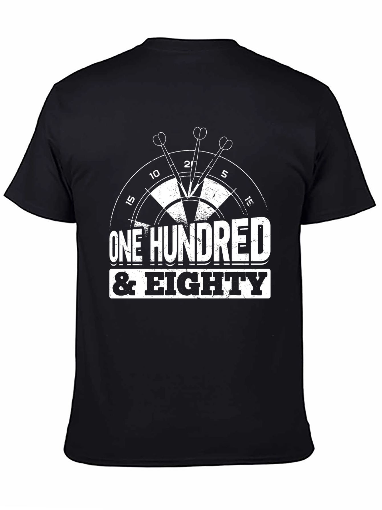 One Hundred & Eighty Darts T-Shirt - Black