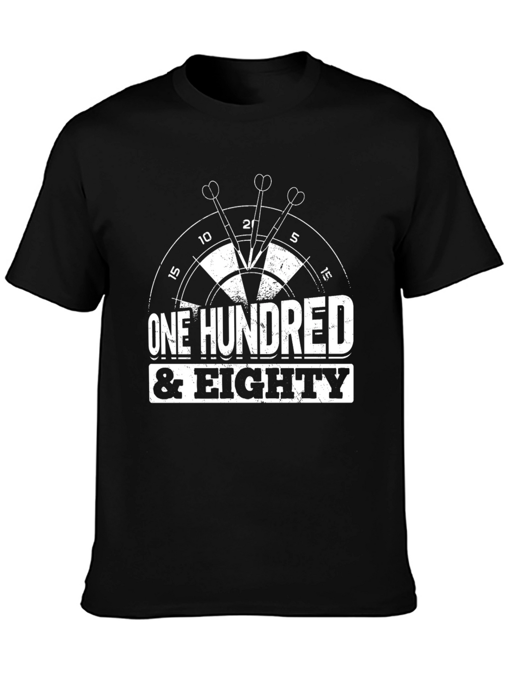 One Hundred & Eighty Darts T-Shirt - Black