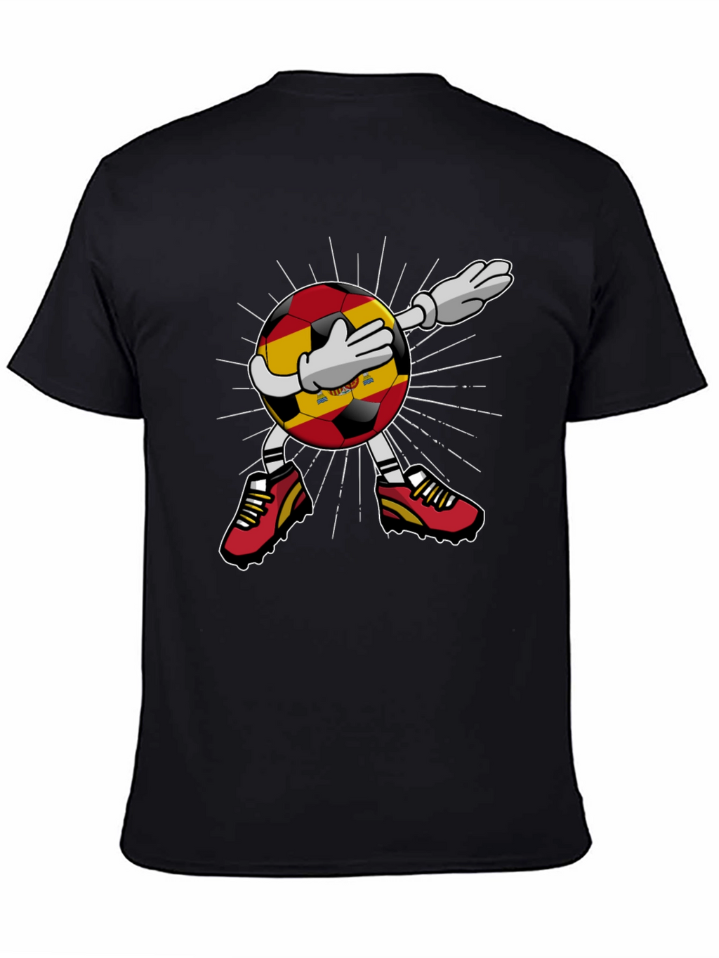 Spain Soccer Dabbing Football T-Shirt