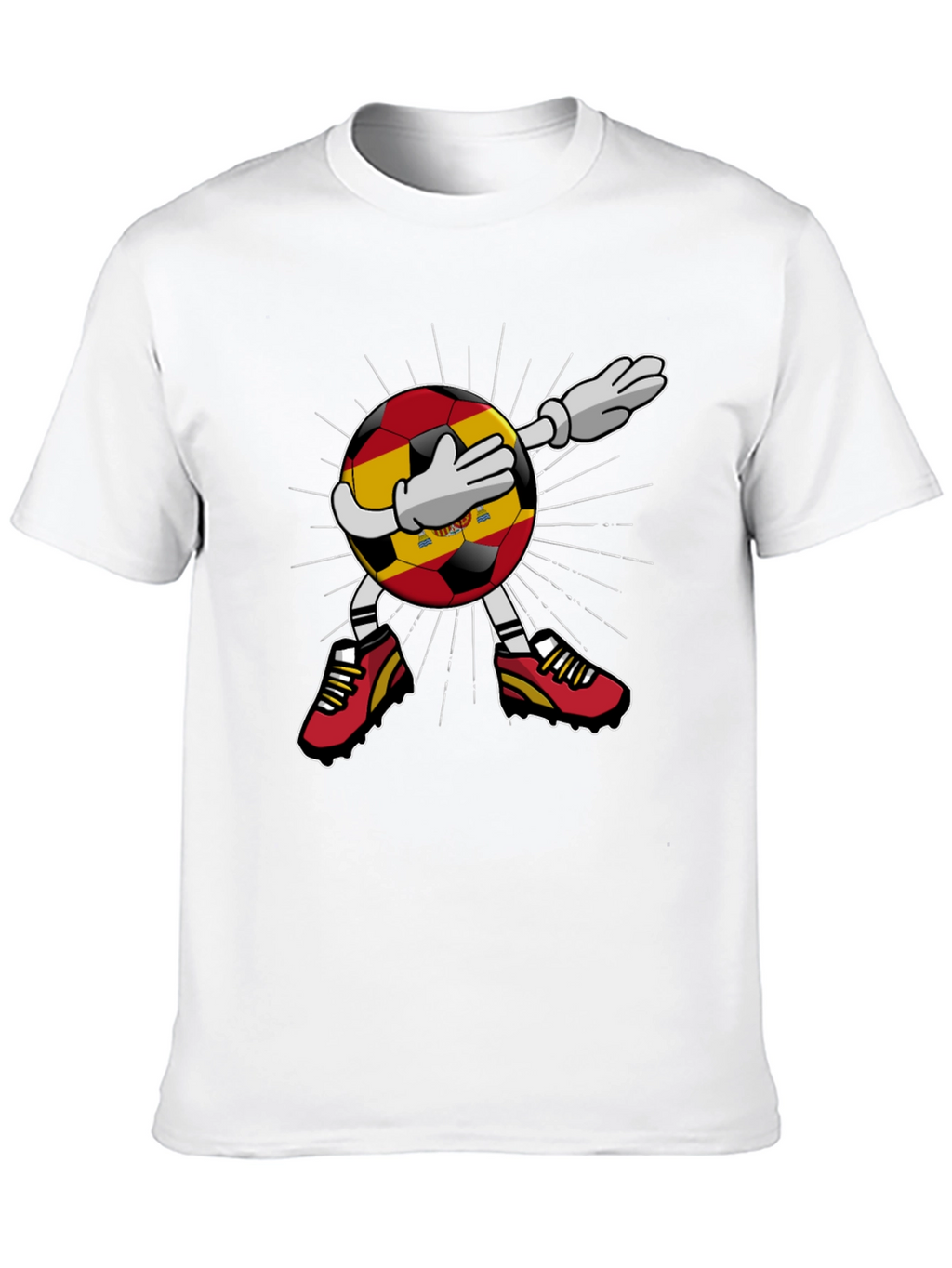 Spain Soccer Dabbing Football T-Shirt
