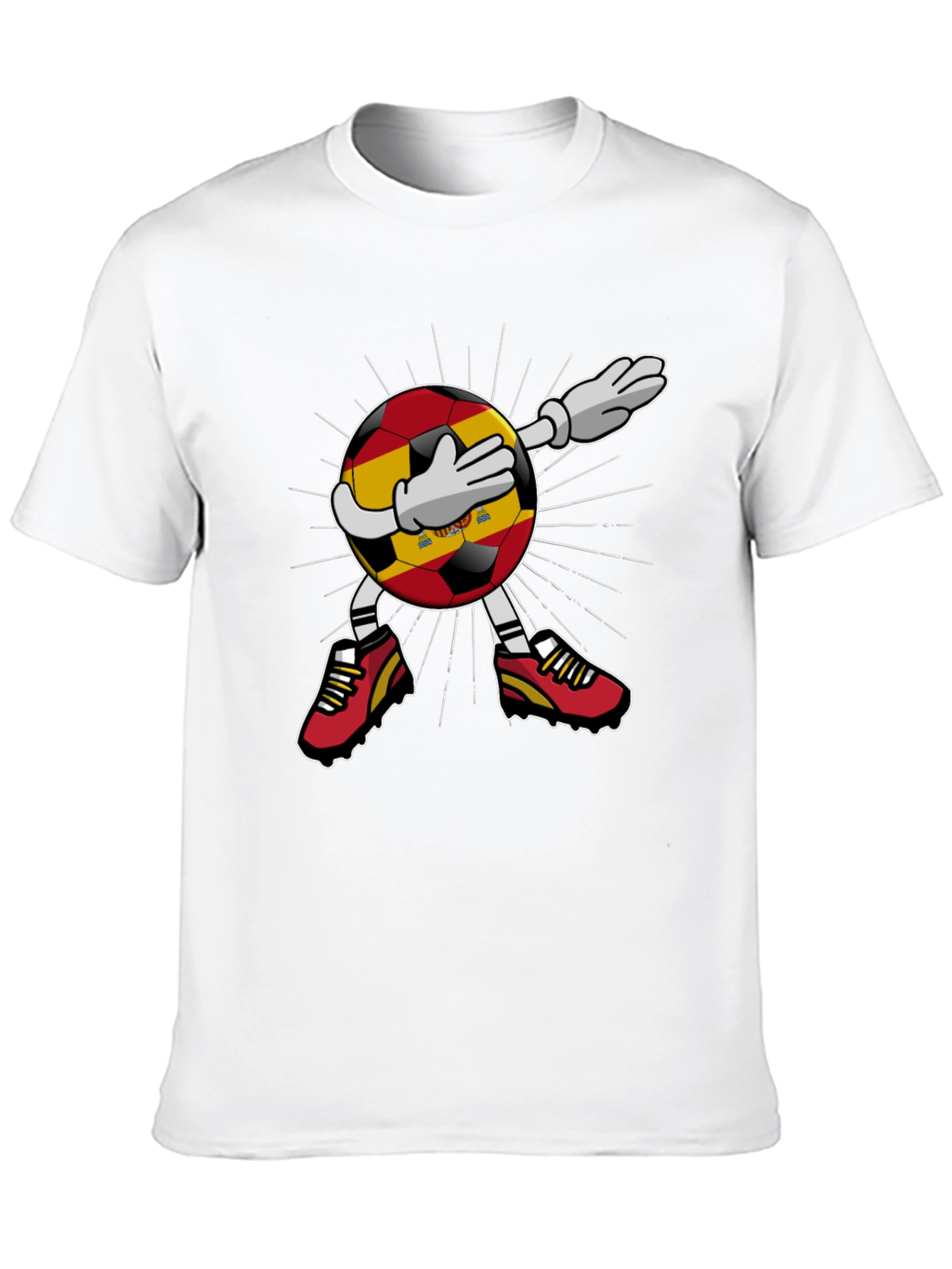 Spain Soccer Dabbing Football T-Shirt