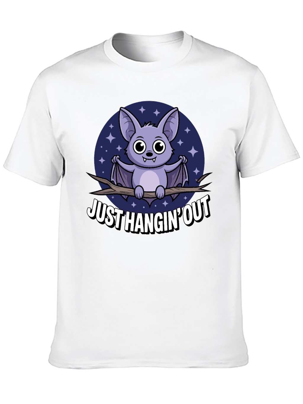 Just Hangin Out Bat Graphic T-Shirt