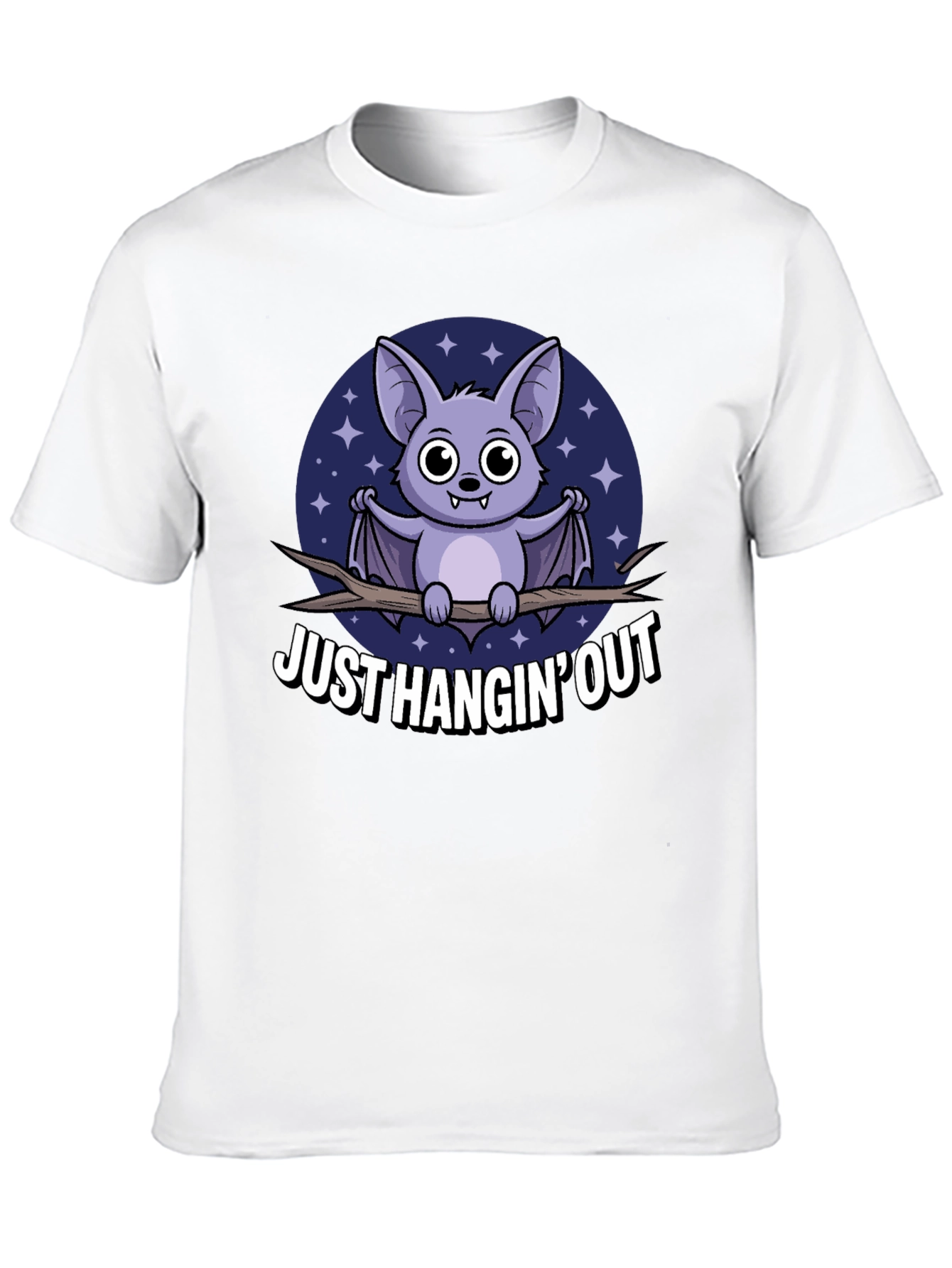Just Hangin Out Bat Graphic T-Shirt