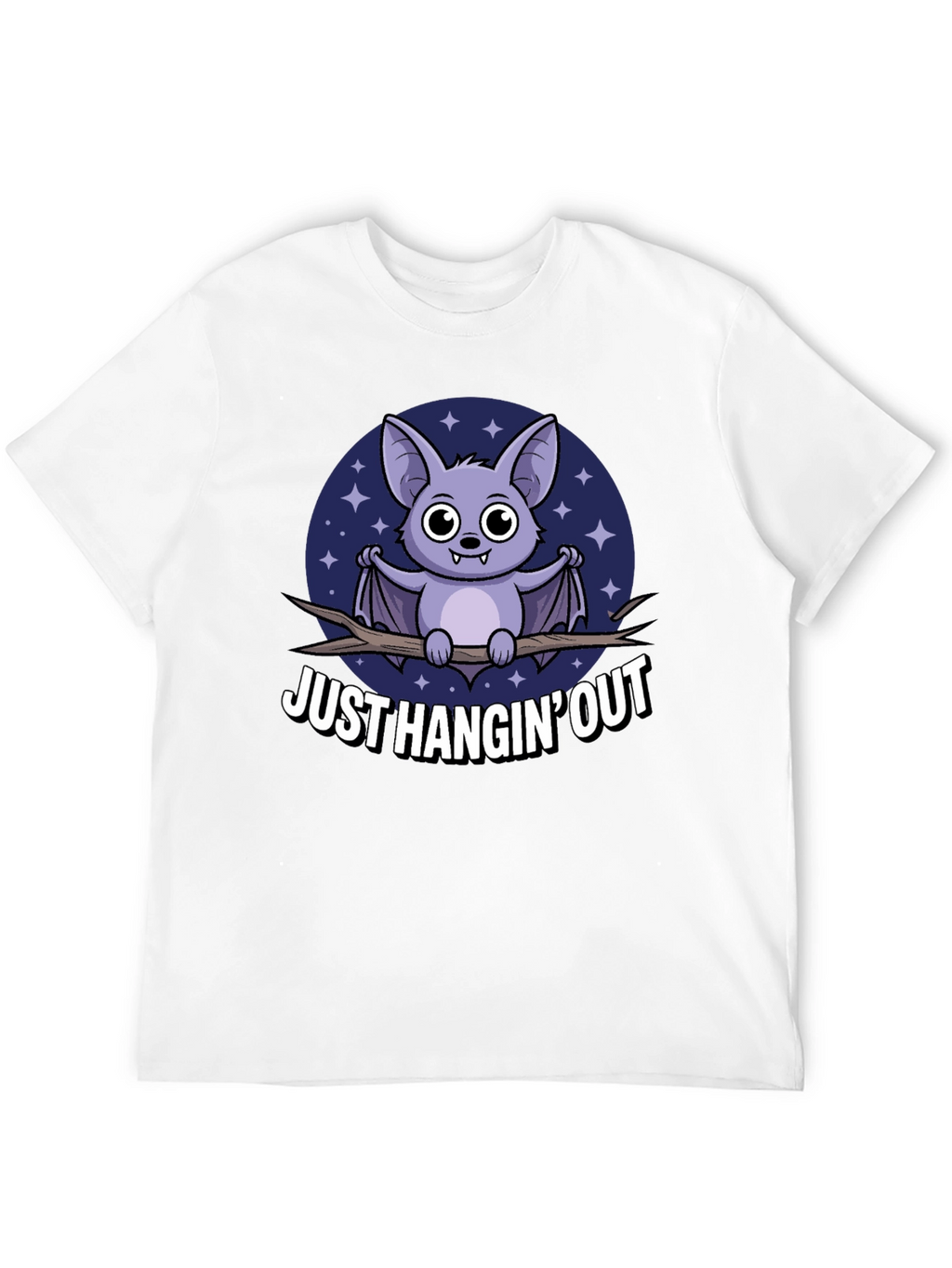 Just Hangin Out Bat Graphic T-Shirt