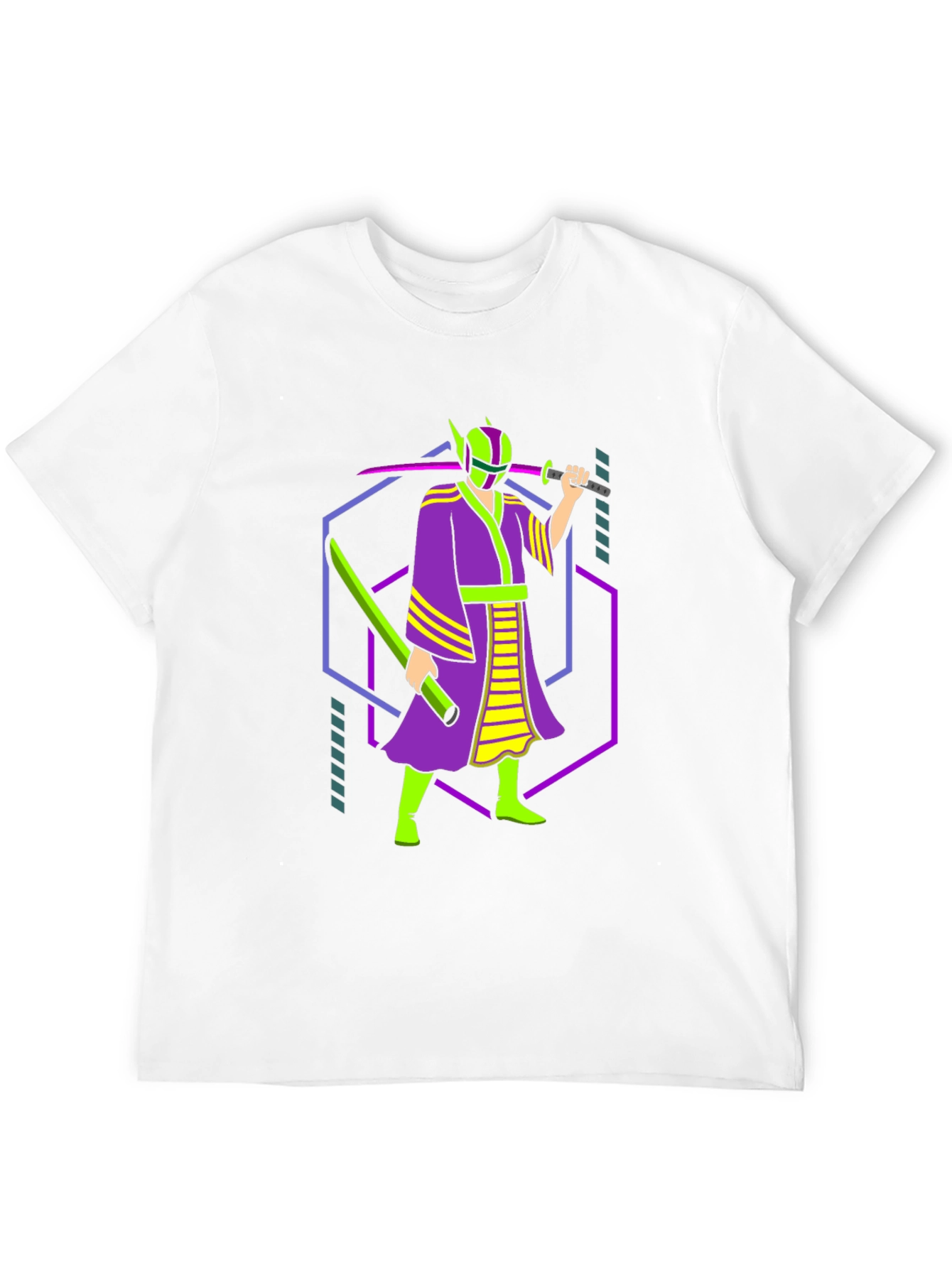 Neon Samurai Graphic Tee - Unique Design