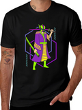 Neon Samurai Graphic Tee - Unique Design