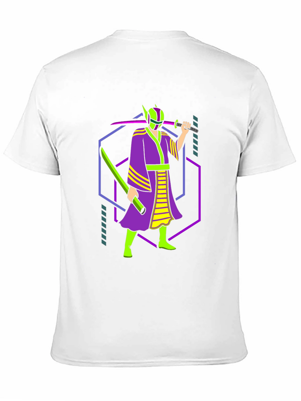 Neon Samurai Graphic Tee - Unique Design