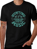 Hunting Fishing Country Music Tee