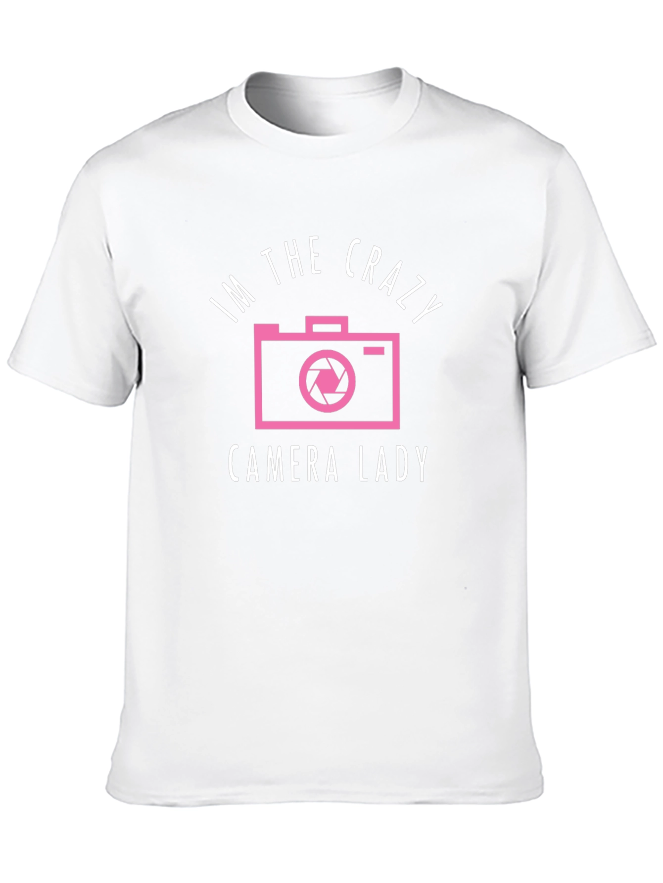 Crazy Camera Lady Graphic Tee - Photography Lover Shirt