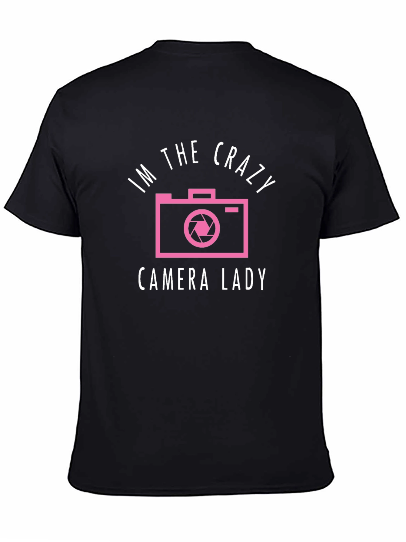 Crazy Camera Lady Graphic Tee - Photography Lover Shirt