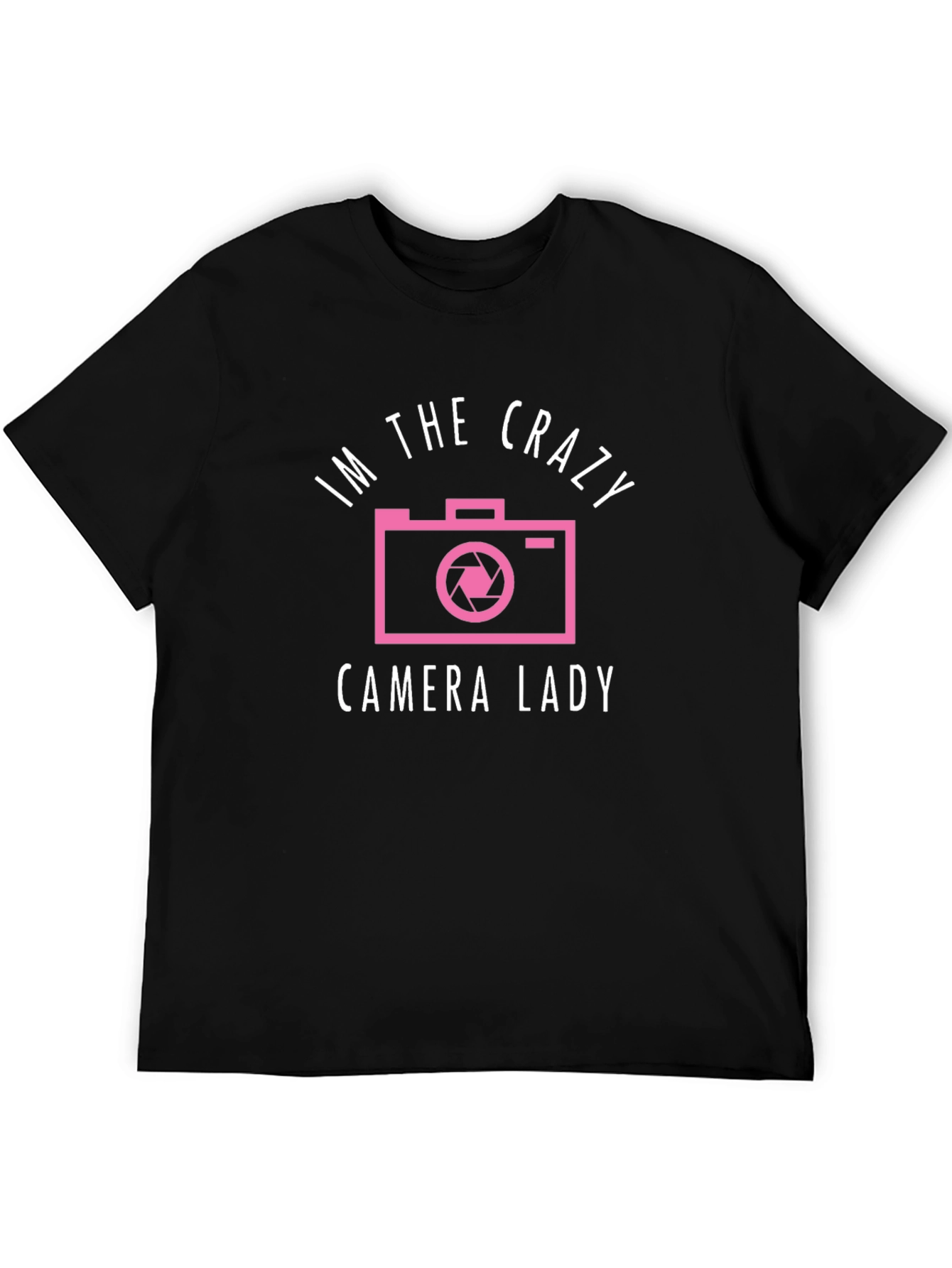 Crazy Camera Lady Graphic Tee - Photography Lover Shirt