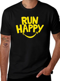 Run Happy T-Shirt - Stylish Athletic Apparel