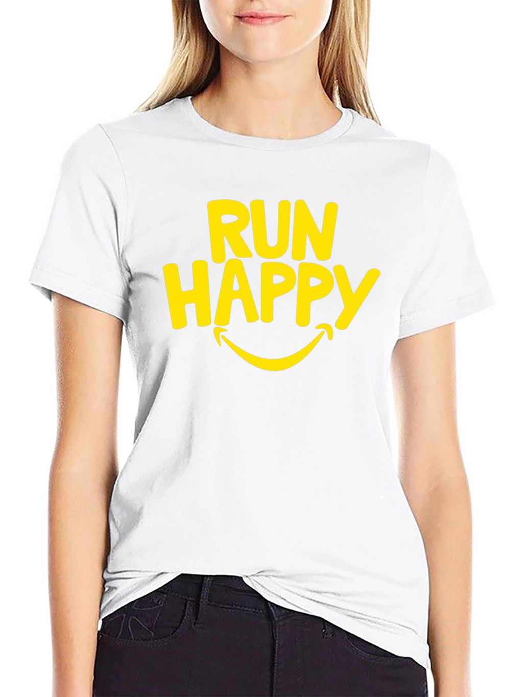 Run Happy T-Shirt - Stylish Athletic Apparel