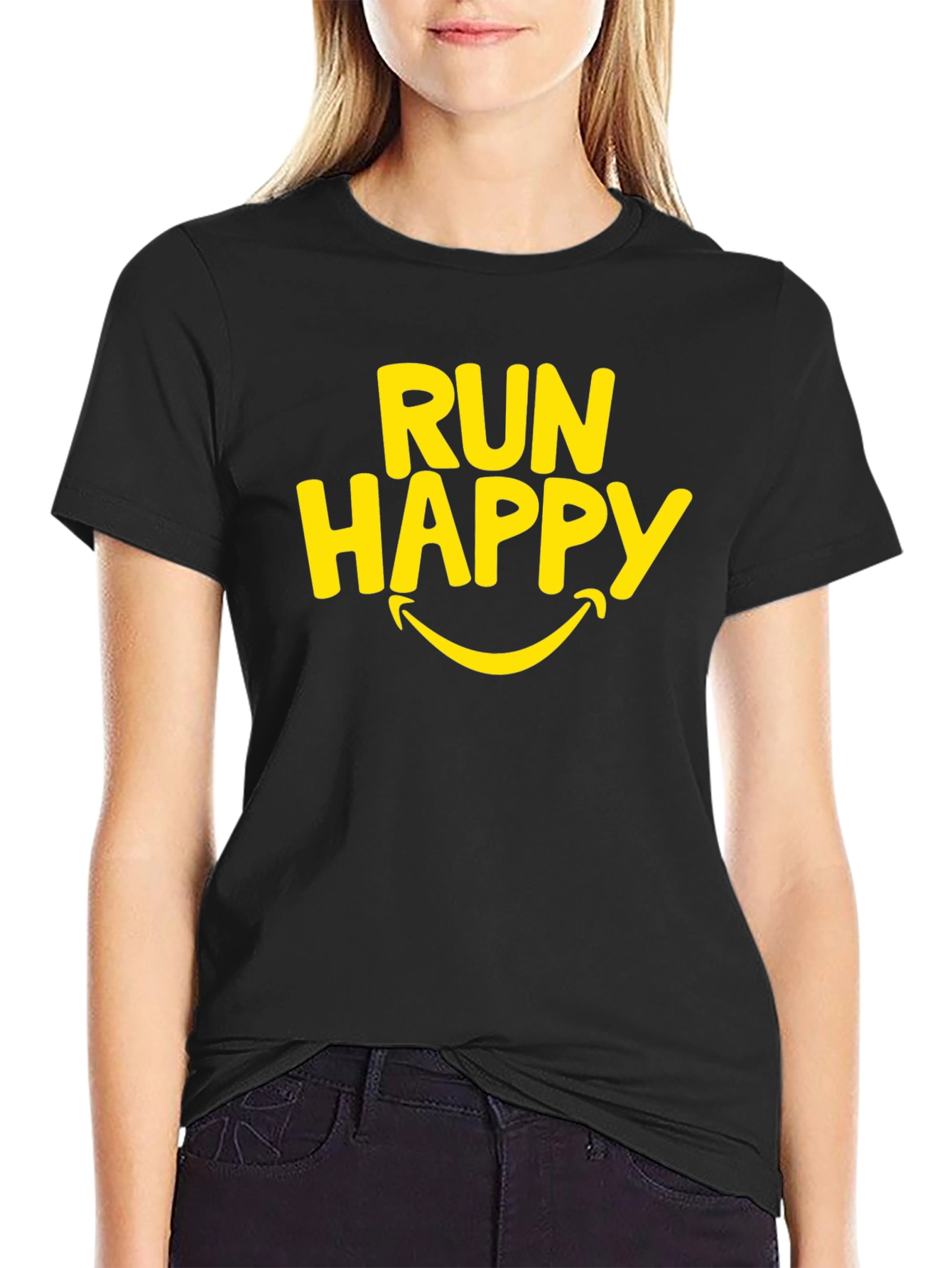 Run Happy T-Shirt - Stylish Athletic Apparel