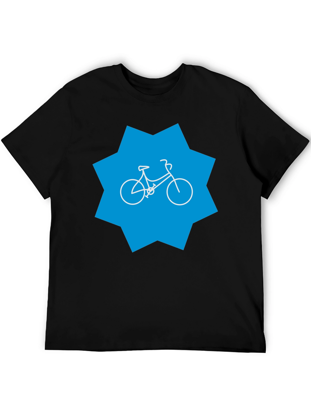 Bike Graphic Tee - Black Cotton Blend