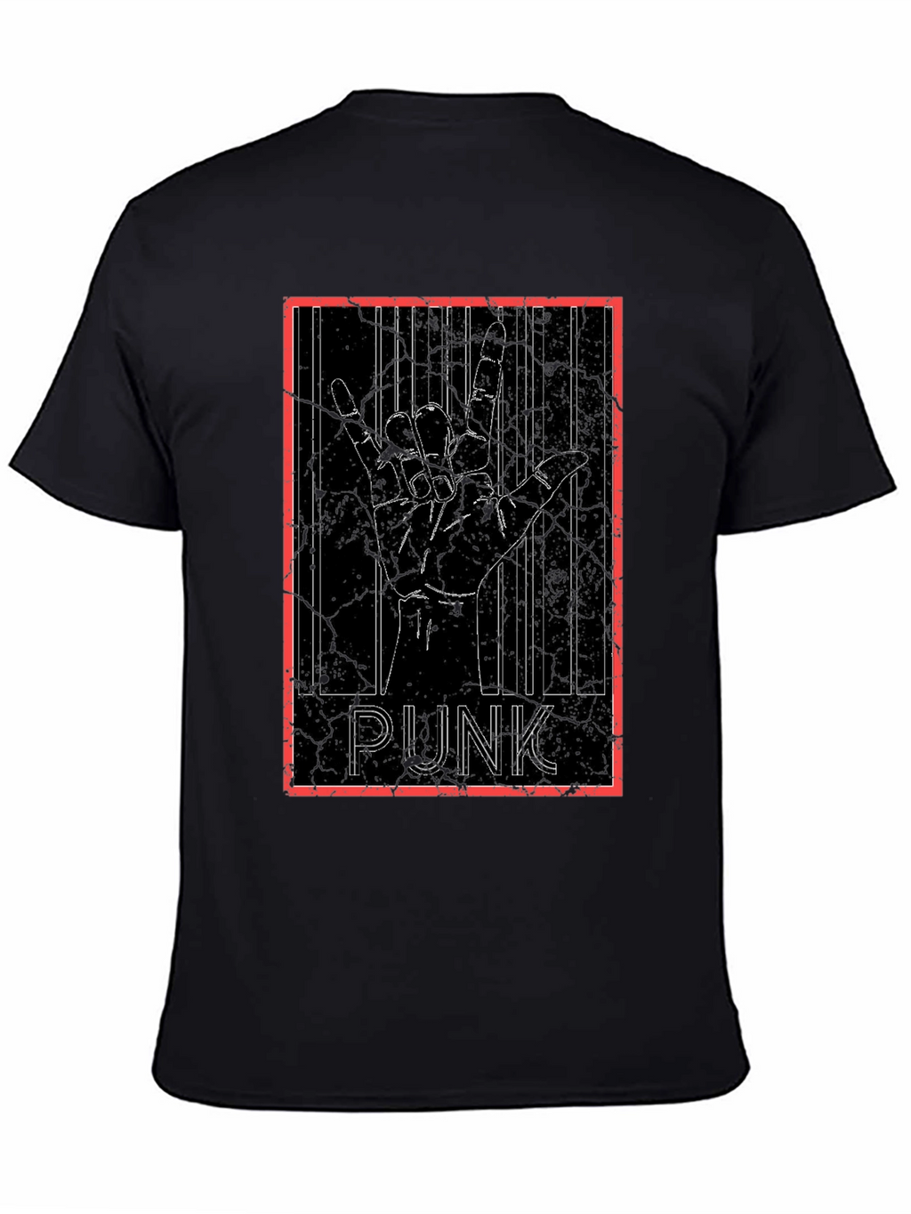 Punk Rock Hand Sign Graphic Tee