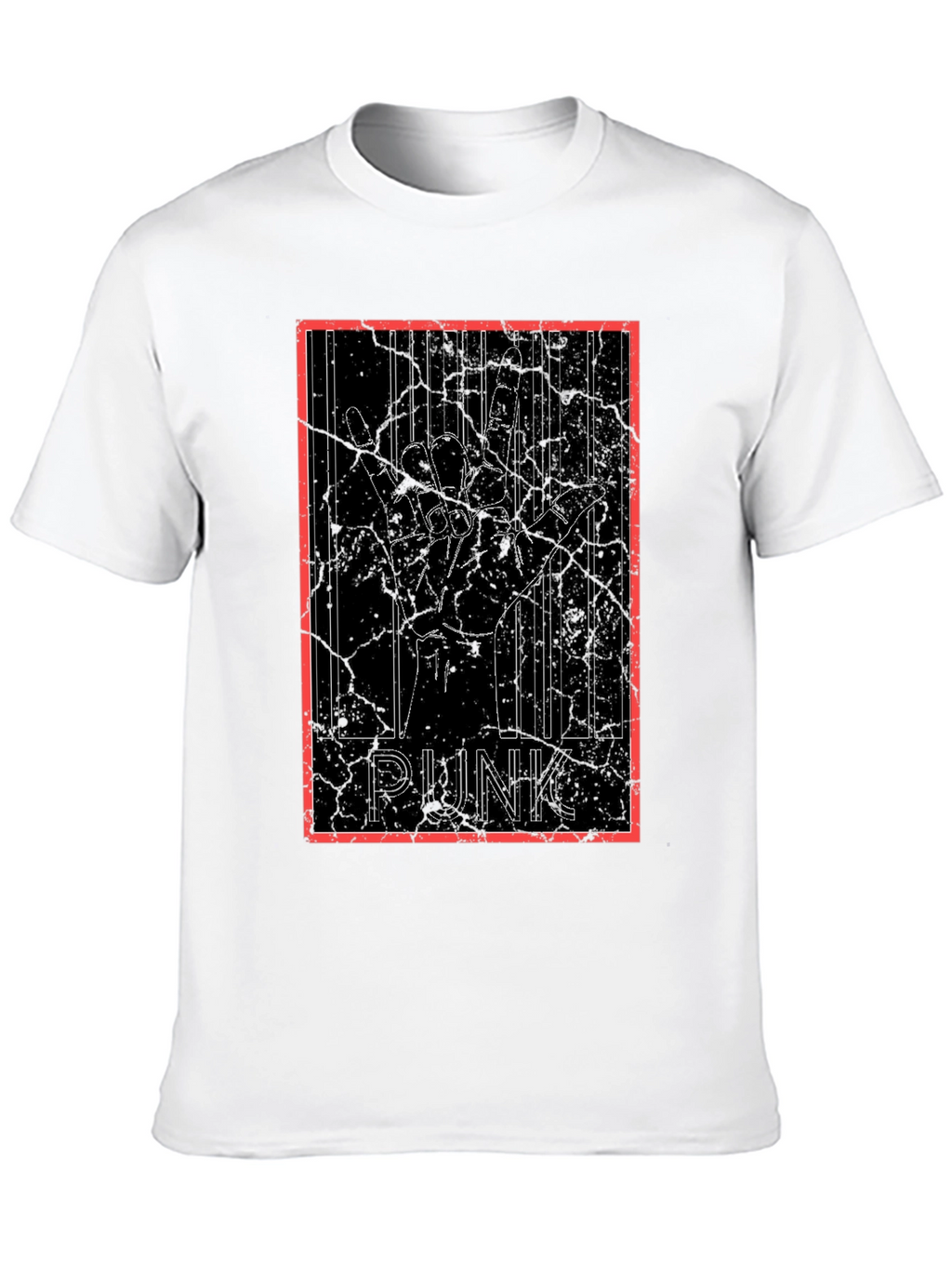 Punk Rock Hand Sign Graphic Tee