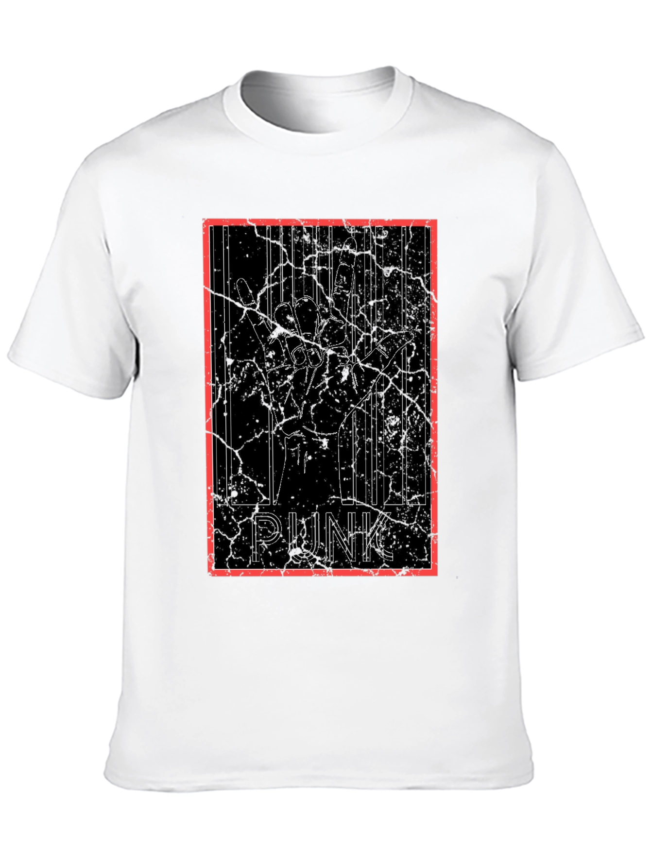 Punk Rock Hand Sign Graphic Tee